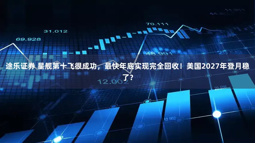 途乐证券 星舰第十飞很成功，最快年底实现完全回收！美国2027年登月稳了？