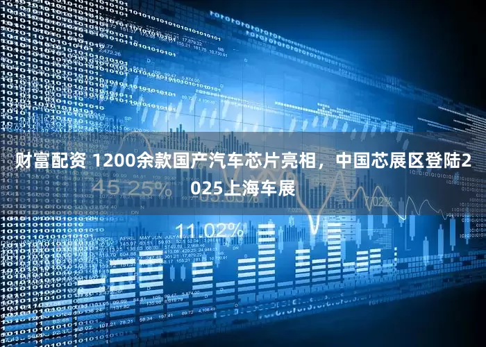 财富配资 1200余款国产汽车芯片亮相，中国芯展区登陆2025上海车展